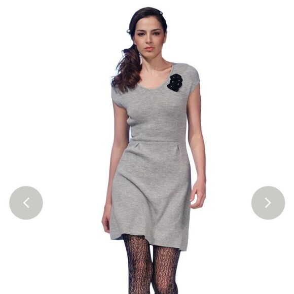 Kuna Lina Gray Wool Alpaca Sweater Dress | Size S - Picture 1 of 10